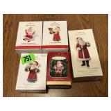 Hallmark Santa Ornaments (5)
