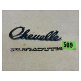 Vintage Chevelle & Plymouth Automobile Emblems