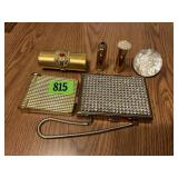Jeweled Purse, LipStick & Other Compacts