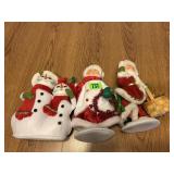 Pair of Annalee Snowmen and 2 Mrs. Claus Figures