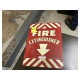 Metal Fire Extinguisher Sign