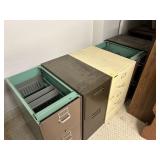 Several Metal File Cabinets