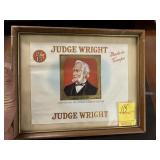 Judge Wright Tobacco Label Framed