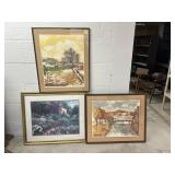 (3) Framed Pictures