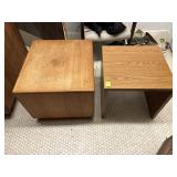 (2) Wooden End Tables