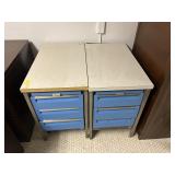 (2) Metal Drawer Units