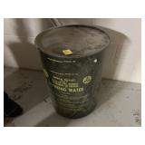 Vintage Army Drinking Water Barrel