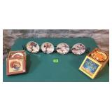 Display Rack & Snowman, Turkey & Pumpkin Plates