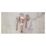 (3) Pipe Wrenches