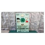 Vintage Hand County 4H Achievement Days Poster