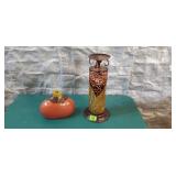Metal Candleholder, Ceramic Onion Decor Item