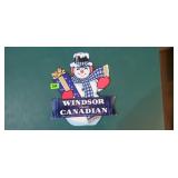 Vintage Windsor Canadian Sign w/Snowman