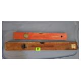 (2) Antique Levels