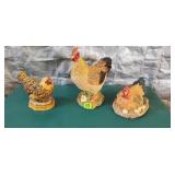 Assorted Chicken Figurines
