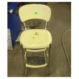 Vintage Yellow Metal Kitchen Stepstool