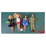 Vintage 1966 Barbie Dolls (3) & Ken Doll