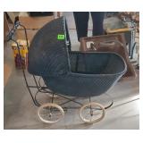 Antique Wicker Doll Buggy