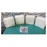 Assorted Glass Blocks & Hooks