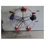 Ferris Wheel Planter with Figurines