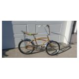 Vintage Sears Gold, Leopard Banana Seat Bike