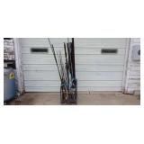 Rack w/ Steel Pipe, Rebar, Etc.