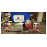 Mini Popcorn Maker, Uhaul Truck Toy, Pepsi Dispens