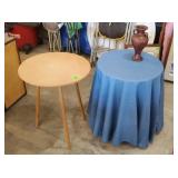 (2) Small Tables & Vase
