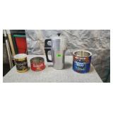 Vintage Coffee Tins and Percolator