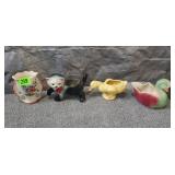 Vintage Ceramic Animal Planters