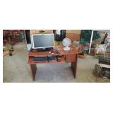 Computer Desk w/ All Computer Equipment