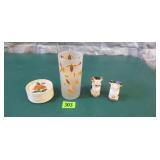 Coasters, Vase, S & P & Assorted Toys