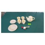 Toy Tea Set & Toy Hand Egg Beater