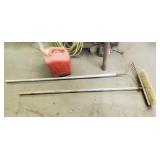 Broom, Rake, & Fuel Jug
