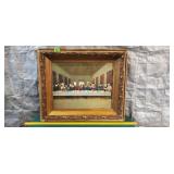 Last Supper Depiction in Ornate Frame