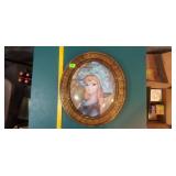Vintage Portrait in Oval Frame