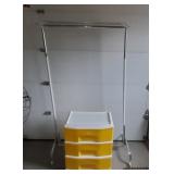 4 Drawer Cart & Metal Clothes Rack
