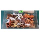 Several Vintage Toy Farm Animals