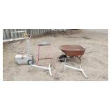 Wheelbarrow, Stand, Table Legs, Oil Pump