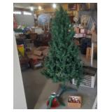 Christmas Tree, Glass Ornaments, Stand