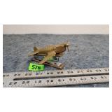 Vintage Brass Mid-Centure Airplane Stapler