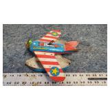 1950s Ohio Art Tin Litho Wind Up Coast Guard Plane