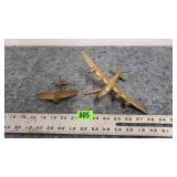 Mini Toy Army Bomber & Brass Desk Model/No Base