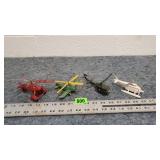 Great Assortmetn of Mini Vintage Helicopters (4)