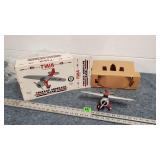 TWA Vintage Die Cast Airplane Bank in Box