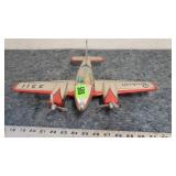 Vintage Beechcraft 3311 Tin Toy Airplane
