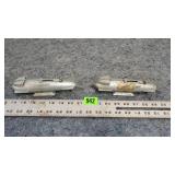 Set of 2 Vintage Rocket Banks