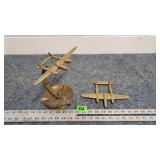 Vintage P-38 Lightning Ashtray w/ 2nd Plane