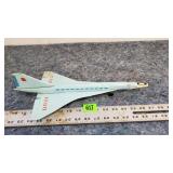 Antique Metal Airplane Toy-Metal-Made in USSR (?)