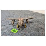 Cool Vintage Die Cast Metal Military Prop Plane