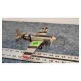 Vintage Tin Friction Toy Airplane